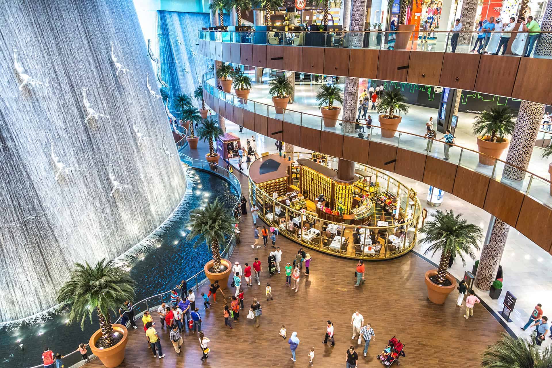 indoor fountain dubai mall