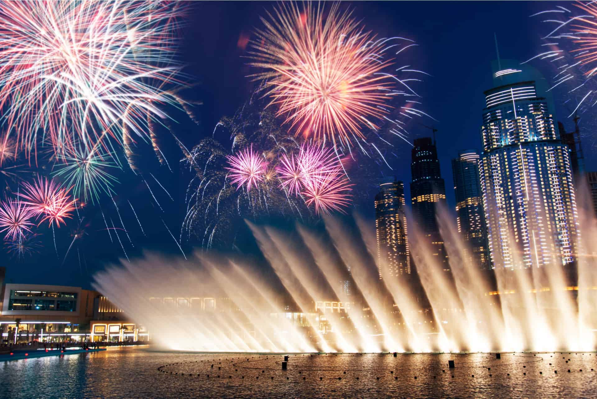 fireworks new year dubai